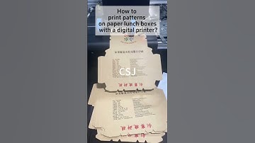 How to print patterns on paper lunch box with a digital printing machine