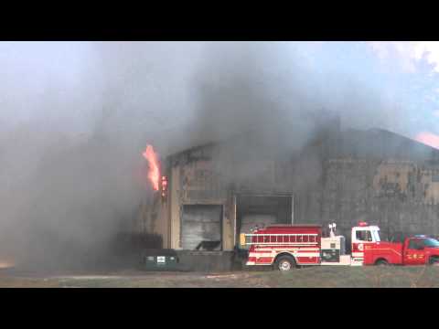 Warehouse fire shuts down U.S. Highway 169