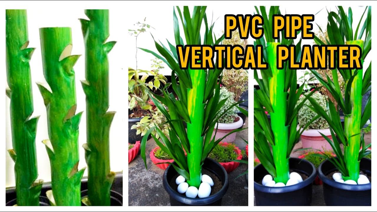 How To Make Vertical Planter Tower From PVC Pipe ¦ vertical Garden Idea