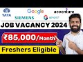 Job vacancy 2024  graduate fresher eligible  latest job vacancy 2024