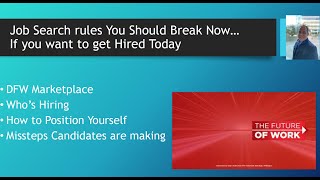 10 Job Search Rules You Should Break Now to get Hired - Rick Martinez