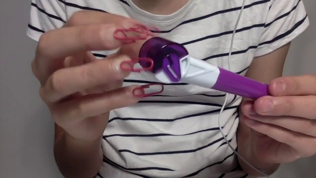 ASMR Tapping with Paper Clip Nails!!! YouTube