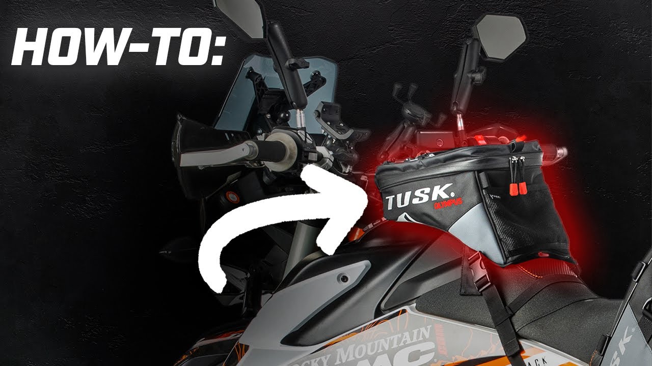 How To Install a Tusk Olympus Motorcycle Tank Bag YouTube