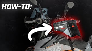 How To Install a Tusk Olympus Motorcycle Tank Bag