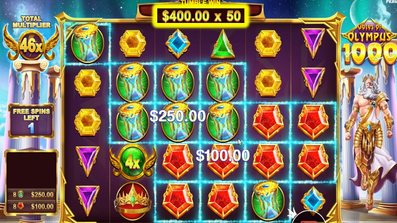 50X MULTIPLIER 10 FREE SPINS GATES OF OLYMPUS 1000 EPIC WIN BONUS BUY ...