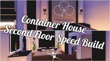 🖤 Modern Container House 🖤 Second Floor SPEED BUILD - Adopt Me!