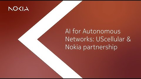 AI for Autonomous networks: UScellular & Nokia partnership