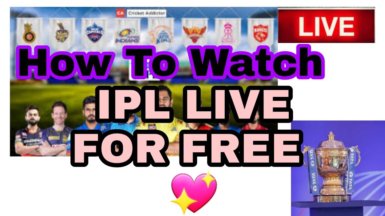how to watch ipl 2022 live in mobile free YouTube