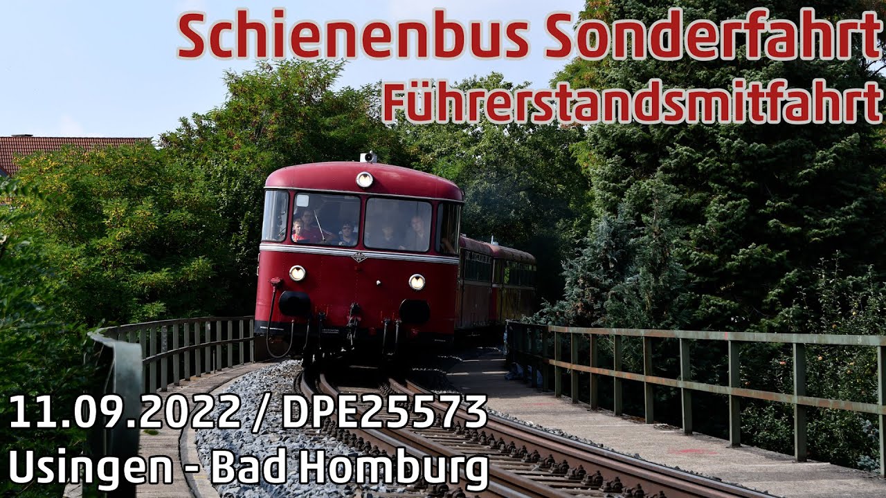 【Führerstandsmitfahrt】VT98 Usingen - Bad Homburg [Sonderfahrt] [Taunusbahn]