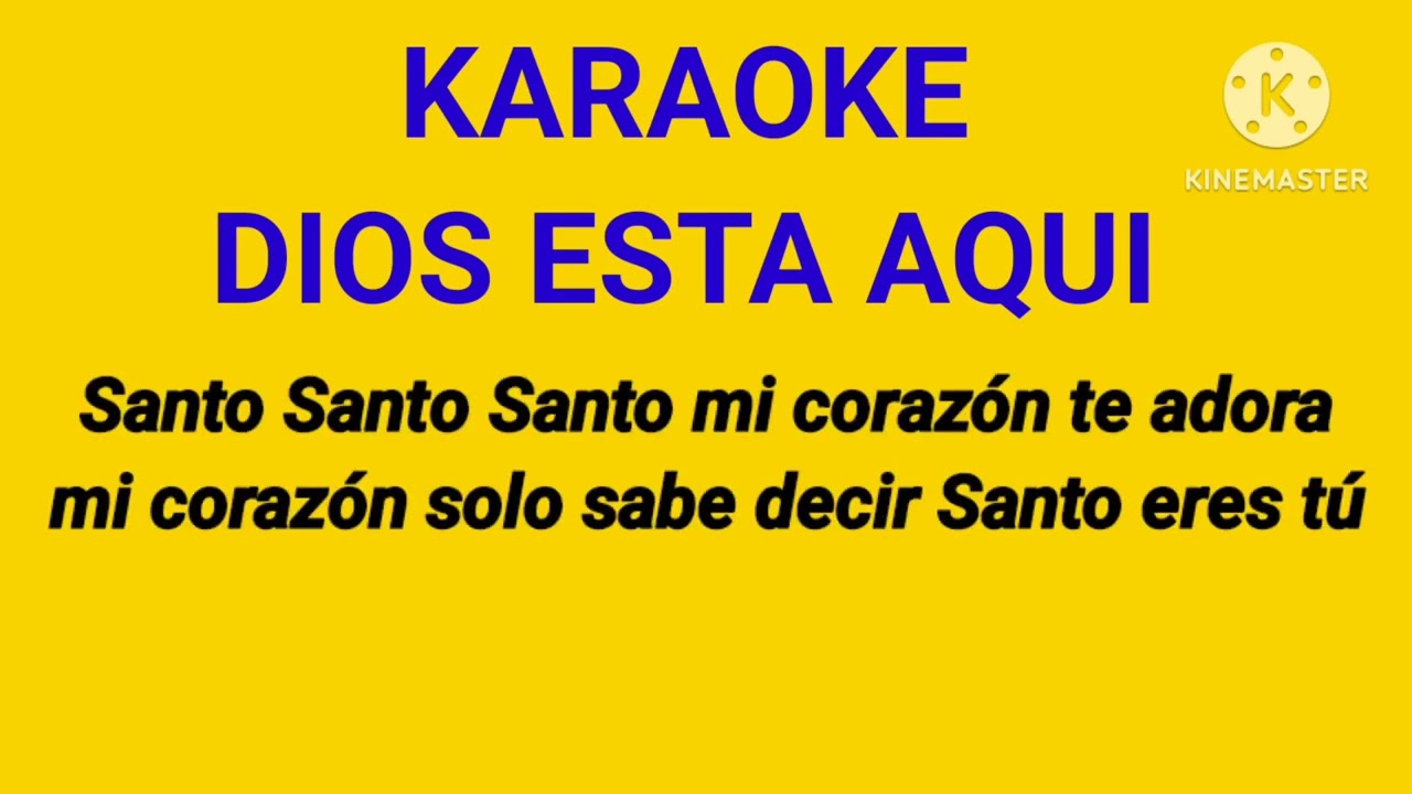 Dios esta aqui Con Mariachi Karaoke