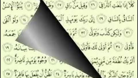 75  سورة القيامة تلاوة الشيخ ماهر المعيقلي مع الآيات