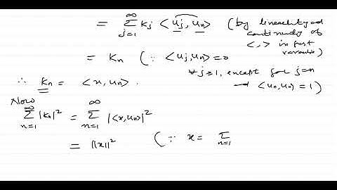 Lec 17 Some Important Properties of Orthonormal Set