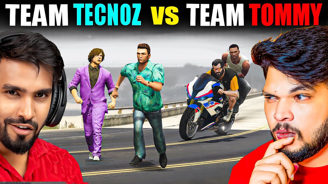 ⚡GTA 5 WAR: Team Techno vs Team Tommy 😈 | The Battle for Power!