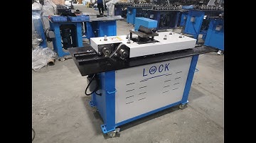 Pittburgh lock forming machine#hvac #lock #formingmachine #ductmachine #airduct #processing