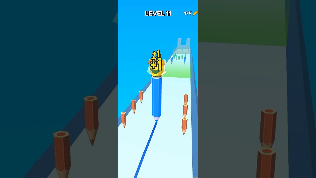 Color Pencil Run - All Levels Gameplay 