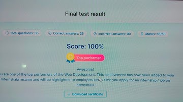 FINAL TEST || WEB DEVELOPMENT INTERNSHALA || ANSWER KEY