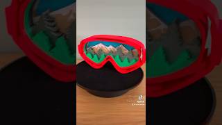 Perspectiva en relieve: Un paisaje en 3D a través de gafas de esquí #3D #Impresión3D #ArteEnCapas
