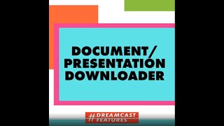 #DreamcastFeatures: Document Download