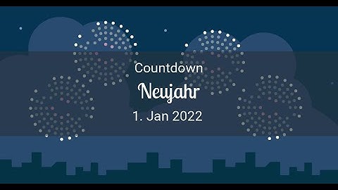 NEW YEAR Countdown 2025 - 2026 (Time: Berlin/Vienna)