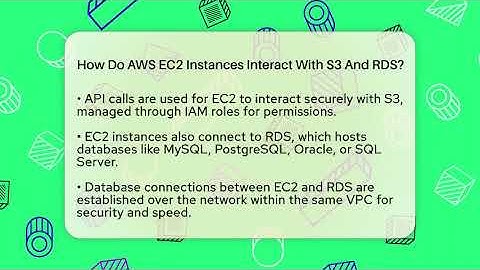 How Do AWS EC2 Instances Interact With S3 And RDS? - Server Logic Simplified