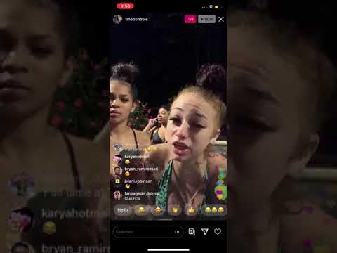 Bhad Bhabie Twerking on Instagram Live