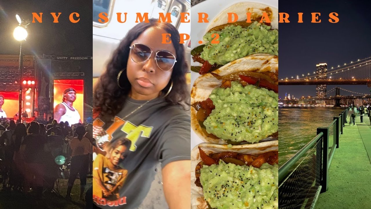 NYC Summer Diaries EP.2 ☀️ Trey Songz Free Concert, Homeade Chicken Tacos & Movies in the Park