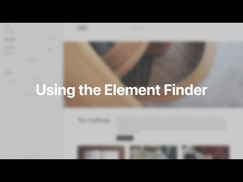 Using the Element Finder | YOOtheme Documentation