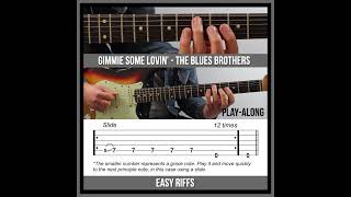 Easy Guitar Riffs - Gimmie Some Lovin (TAB) - The Blues Brothers