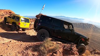 Jeep Stuck On 1,000 FT Cliff...Fault Line Trail