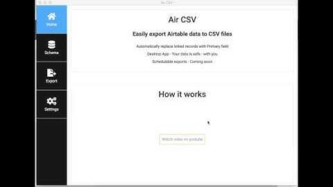 AirCSV - Export Airtable data to CSV files