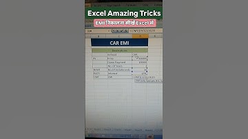 Calculate EMI #excel #spreadsheetmagic #excelshortcuts #exceltips #exceltricks #spreadsheet