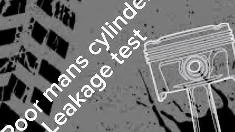 Poor Mans Cylinder leakage test. Checking cylinder leakage without special tools. 2012 Toyota Prius.