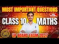 Class 10th Maths Most Important Questions | UP Board Exam 2027