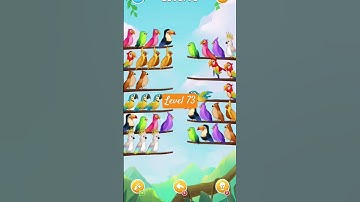 Birdsort Puzzle Game : Level 73 #birdsort #glance #androidgames #puzzle #braingames