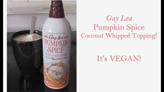Gay Lea Pumpkin Spice Whipped Topping!