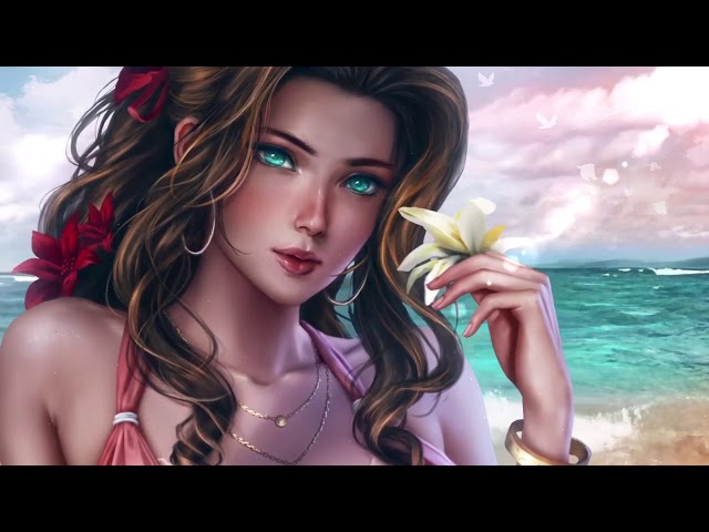 Video Live wallpaper «Aerith Peony Final Fantasy VII»