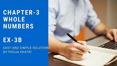 Whole Numbers, Chapter-3 ||Exercise-3B ||R S aggarwal class 6th