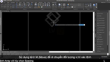 Hướng dẫn sử dụng lệnh Array với tùy chọn Spacing