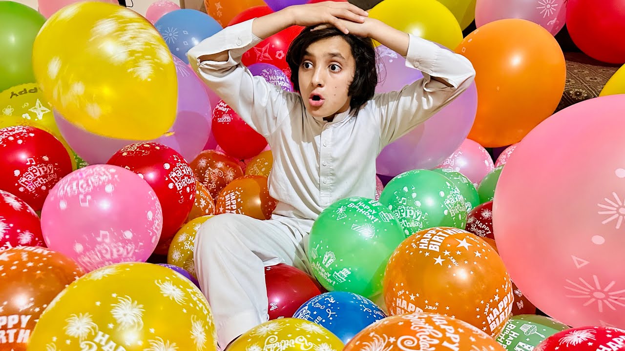 Sara Room Balloons sa bar diya | Challenge video | Naeem aw Rameez vlog