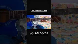 Achyutam Keshavam guitar tabs|easy guitar cover #shorts