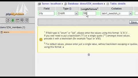 Modifying fields in database tables with phpMyAdmin | FastDot Cloud Hosting