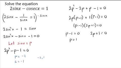 Solve the trig. equation 2𝑠𝑒𝑐𝑥 = 𝑡𝑎𝑛𝑥 - 𝑐𝑜𝑡𝑥