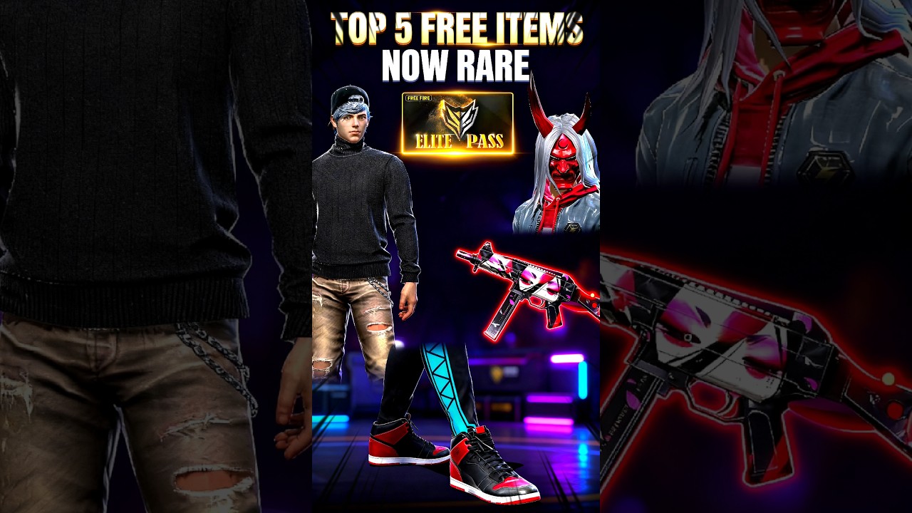 TOP 5 RARE FREE FIRE ITEMS That Were ONCE FREE 😱🔥 