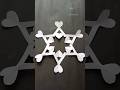 ❄️✨How to make a snowflake|| Christmas Ornaments❄️❄️ #shorts #viralshorts #youtubeshorts #snowflakes