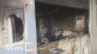 Footage shows destruction of Christmas Island detention centre after riot