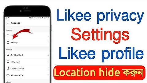 Likee app setting | likee privacy setting | bangla tutorial | tech point 4