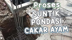 SUNTIK PEMBUATAN PONDASI CAKAR AYAM RENOVASI RUMAH JADI 2 LANTAI  - Durasi: 2.52. 
