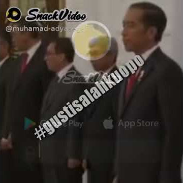 Snack video . Presiden Jokowi Dodo .