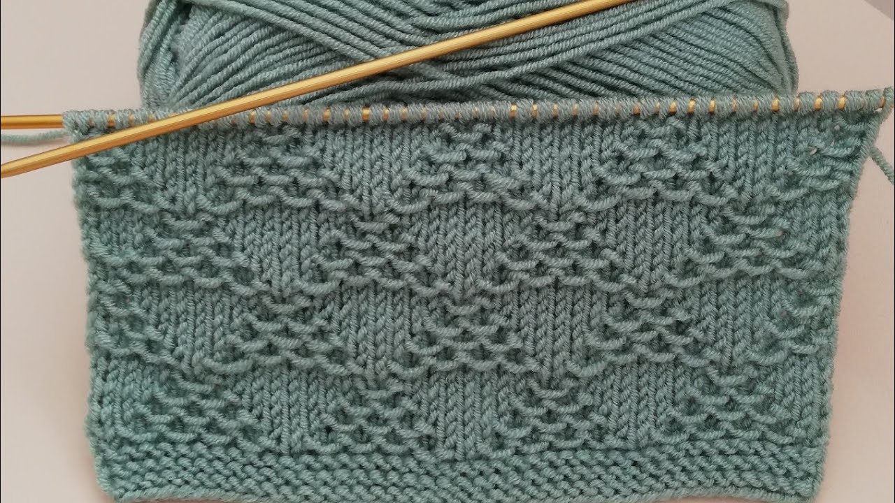 Простое и яркое объяснение модели вязания двумя спицами.