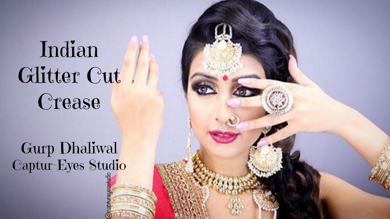 Indian Holiday Glitter Cut Crease for Beginners |Gurp Dhaliwal| Captur-Eyes Studio